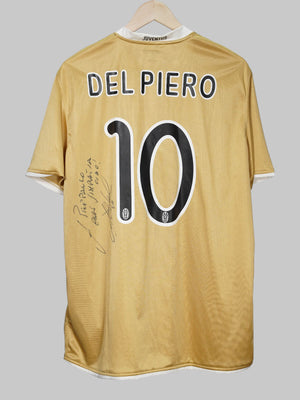 Juventus Away Shirt 2008/9 Signed Del Piero 10 (XL)
