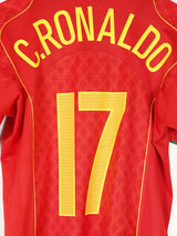 2004/5 Portugal C.Ronaldo #17 Home Shirt (M)