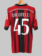 2014/15 AC Milan Balotelli #45 Home Shirt (M)