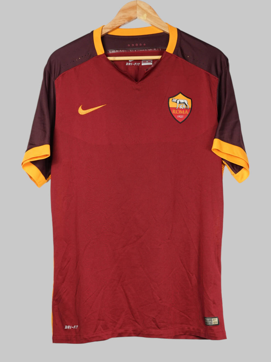 2015/16 AS Roma Totti #10 Home Shirt Player Issue (XL)