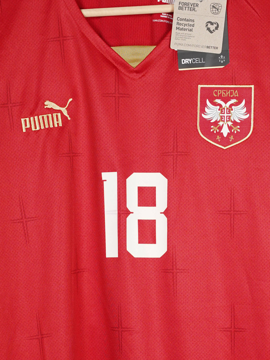 2022/23 Serbia Home Shirt Vlahovic #18 (M)