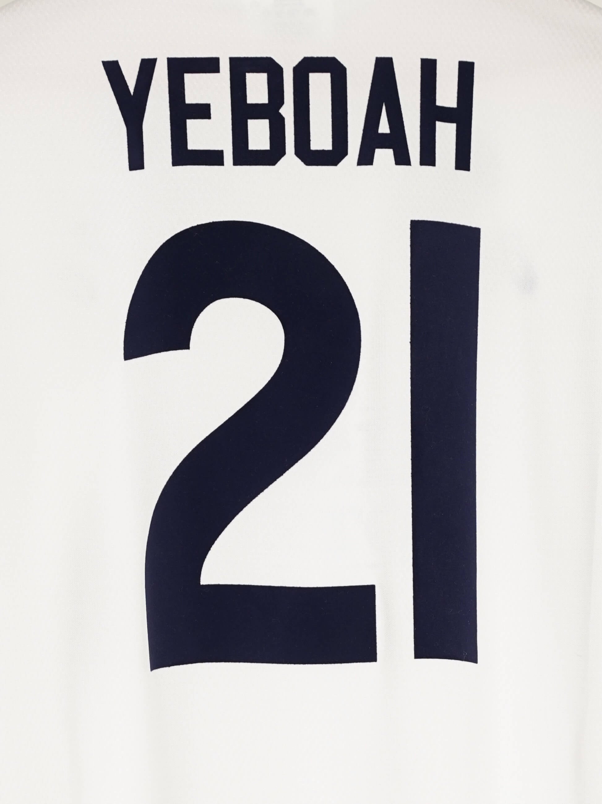 1995/96 Leeds United Yeboah #21 Home Shirt (L) Asics