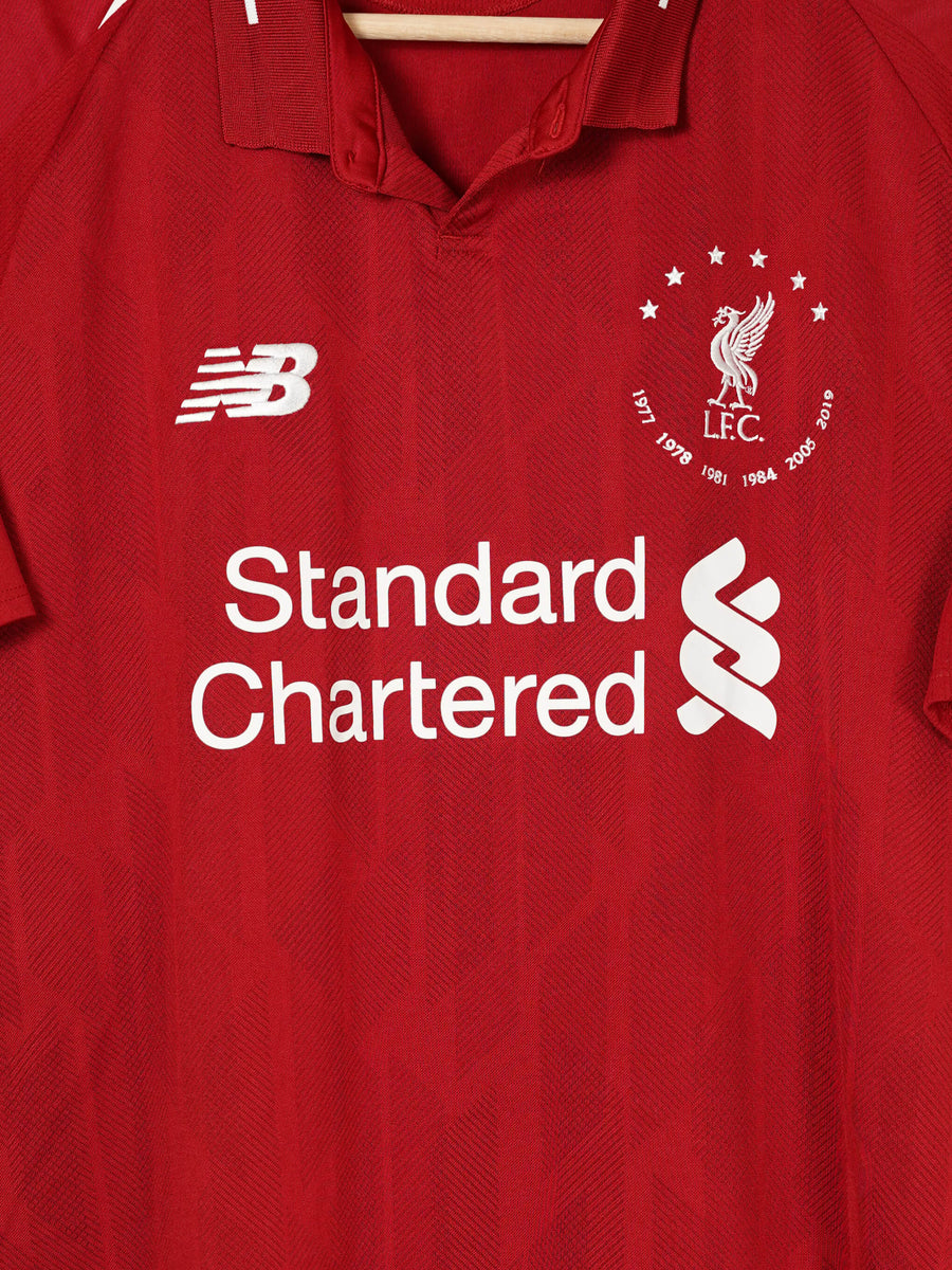 Liverpool 6 Times Home Shirt 2018/19 Salah 11 (XL)