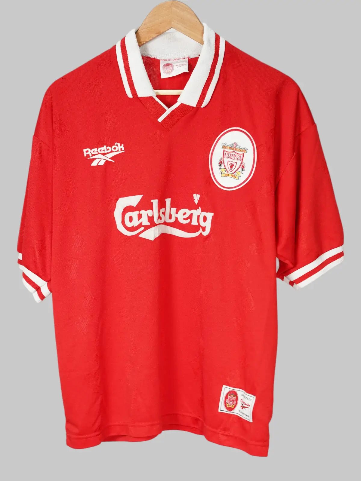 トップス 1996-98 Liverpool Reebok  Shirt L/S 1996-98 Liverpool Fowler #9 Home Shirt (L) Reebok | First11