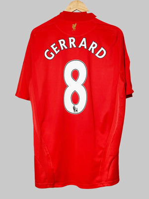 Liverpool Home Shirt 2008/09 Gerrard 8 (L)