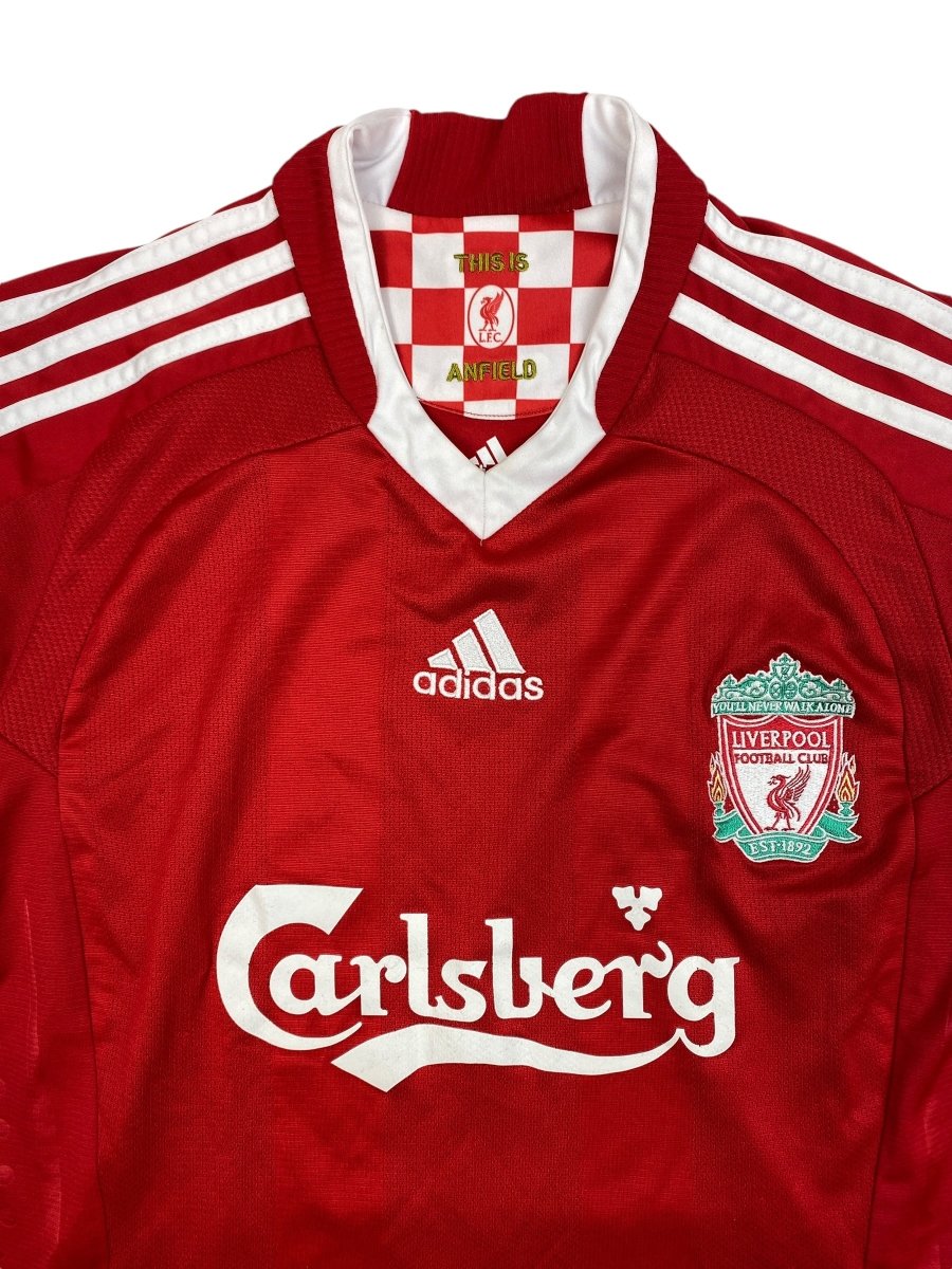 Liverpool Home Shirt 2008/10 - 9/10 - L Kids