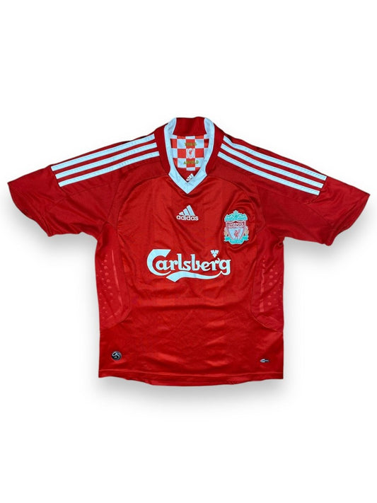 Liverpool Home Shirt 2008/10 - 9/10 - L Kids