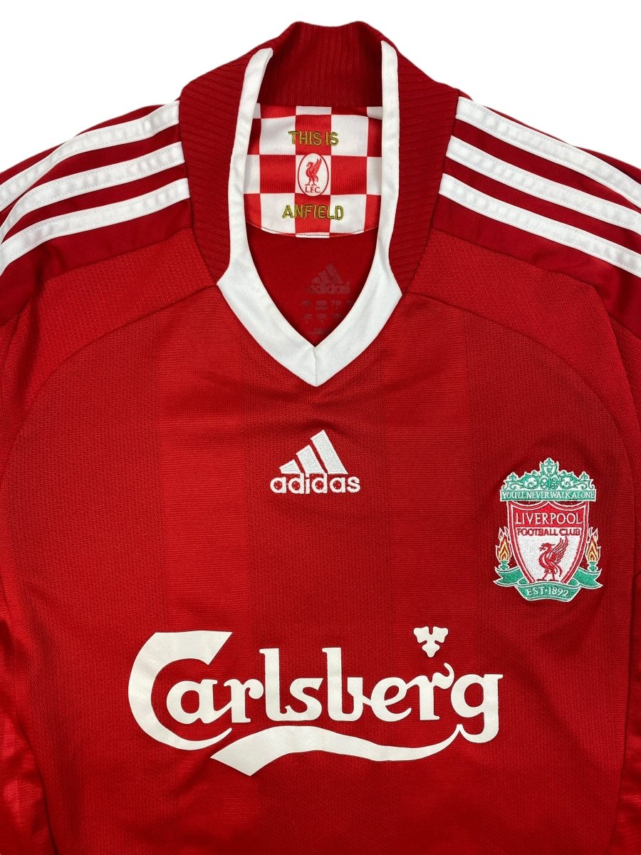 Liverpool Home Shirt 2008/10 Gerrard #8 - 9/10 - S