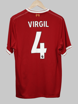 Liverpool Home Shirt 2017/18 Virgil 4 (M)