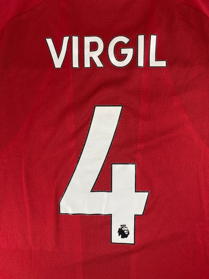 Liverpool Home Shirt 2019/20 Virgil #4 - 10/10 - L