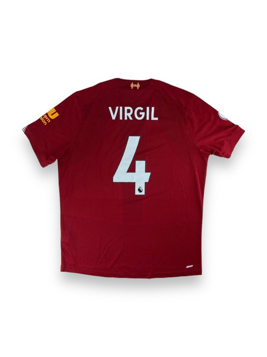 Liverpool Home Shirt 2019/20 Virgil #4 - 10/10 - L