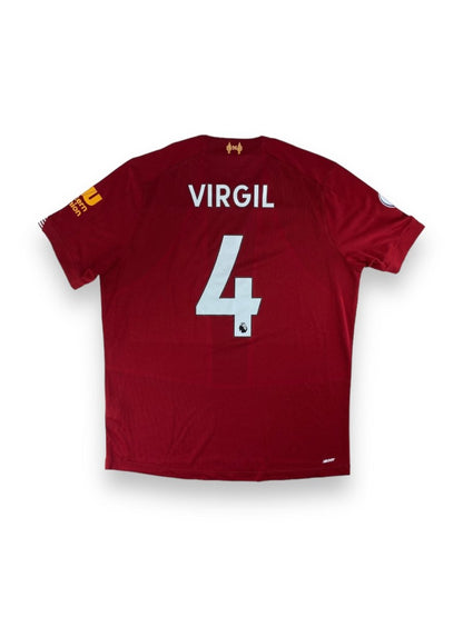 Liverpool Home Shirt 2019/20 Virgil #4 - 10/10 - L