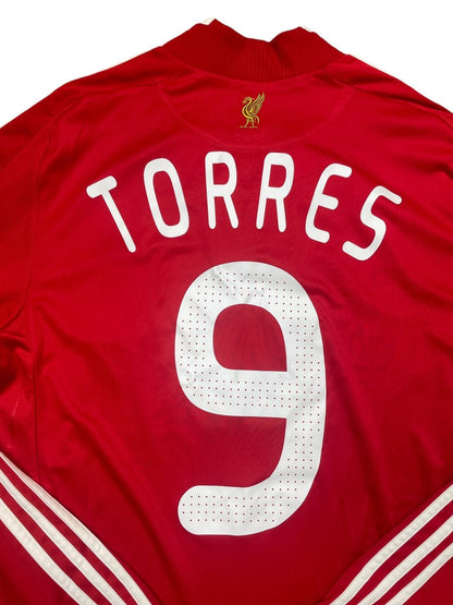 Liverpool Home Shirt L/S 2008/9 Torres #9 - 9/10 - M