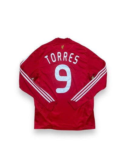 Liverpool Home Shirt L/S 2008/9 Torres #9 - 9/10 - M