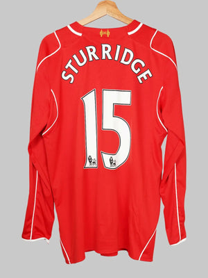 Liverpool Home Shirt L/S 2014/15 Sturridge 15 (L)