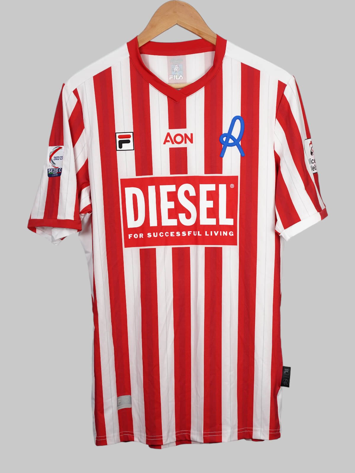 LR Vicenza Match Worn Home Shirt 2022/23 Cataldi 21 (XL)