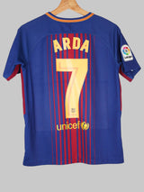 2017/18 Barcelona Arda #7 Home Shirt Signed (XL Kids)