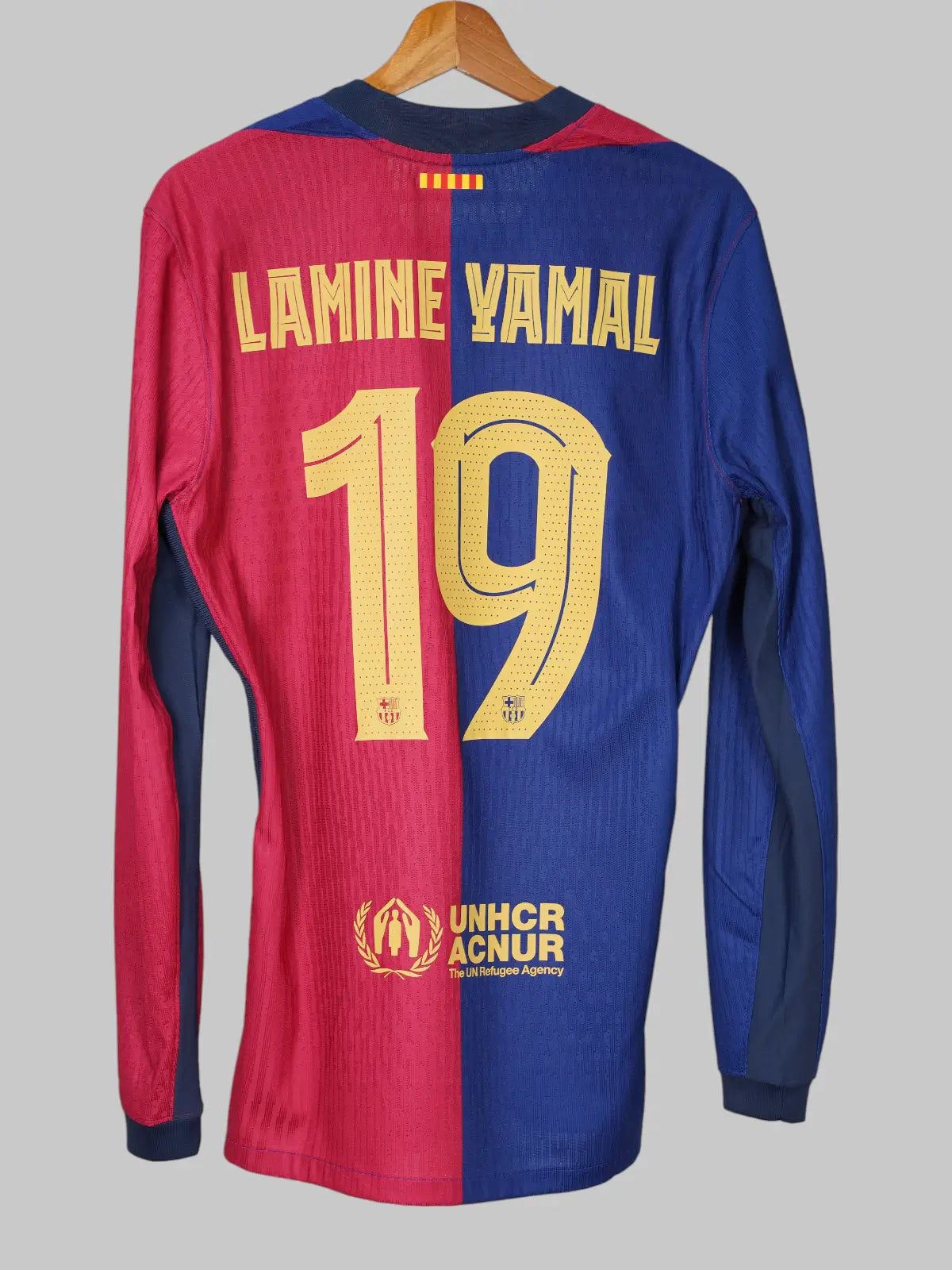 FC Barcelona Home Shirt Player Issue L/S 2024/25 BNWT Lamine Yamal #19 (L)