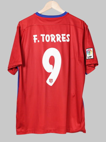2015/16 Atletico Madrid F. Torres #9 Home Shirt (XL)