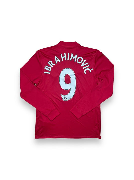 Man United Home Shirt L/S 2017/18 Ibrahimovic #9 - 10/10 - M