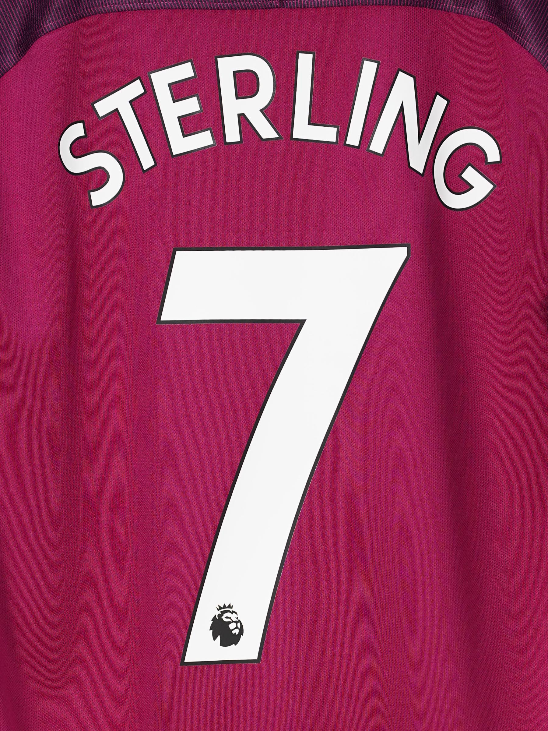 Manchester City Away Shirt 2017/18 Sterling 7 (M)