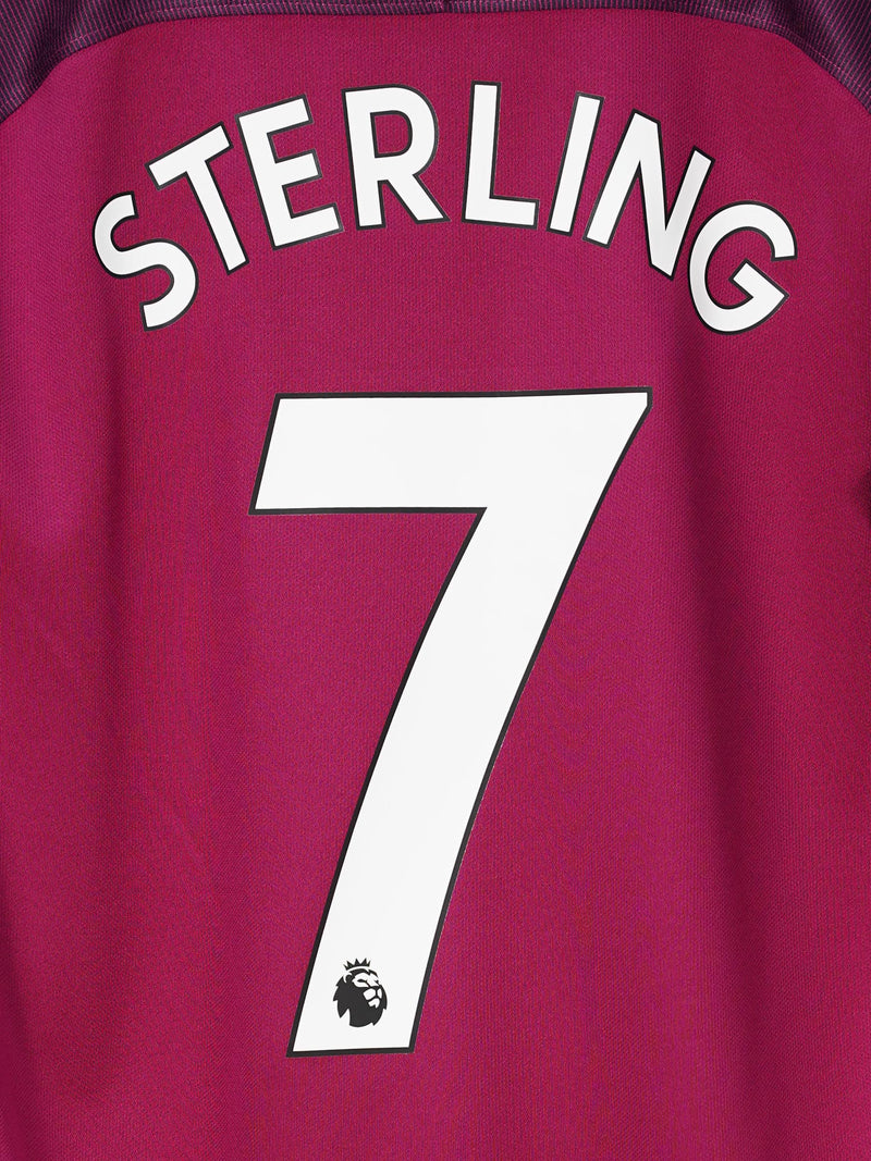 Manchester City Away Shirt 2017/18 Sterling 7 (M)