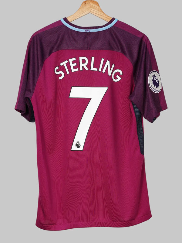 Manchester City Away Shirt 2017/18 Sterling #7 (M)