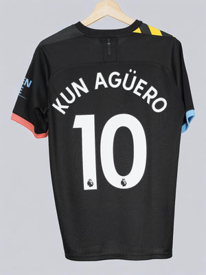 Manchester City Away Shirt 2019/20 Kun Agüero 10 (M)