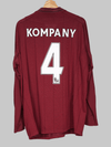 Manchester City Away Shirt L/S 2012/13 Kompany #4 (L)