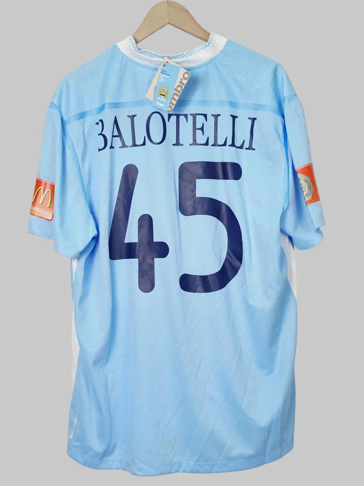 Manchester City Home Shirt 2011/12 Balotelli 45 (XXL)