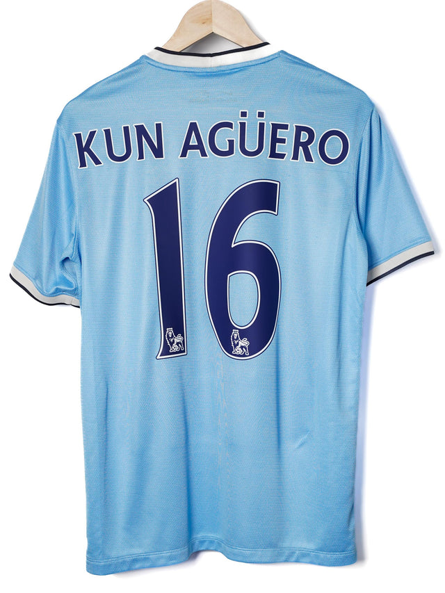 Manchester City Home Shirt 2013/14 Kun Agüero 16 (M)