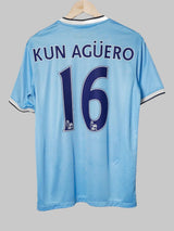 Manchester City Home Shirt 2013/14 Kun Agüero 16 (M)
