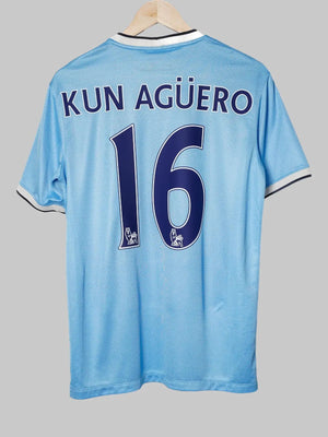 Manchester City Home Shirt 2013/14 Kun Agüero 16 (M)