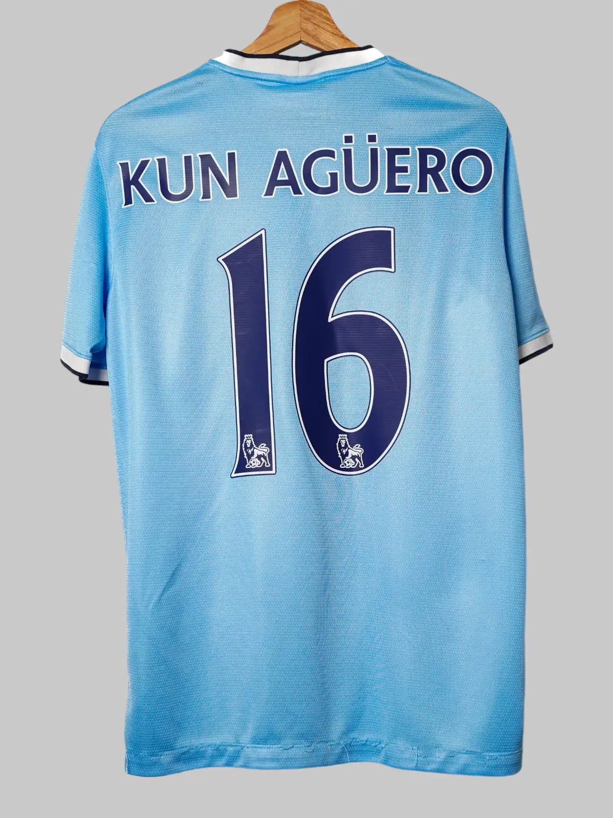 Manchester City Home Shirt 2013/14 Kun Agüero 16 (M)