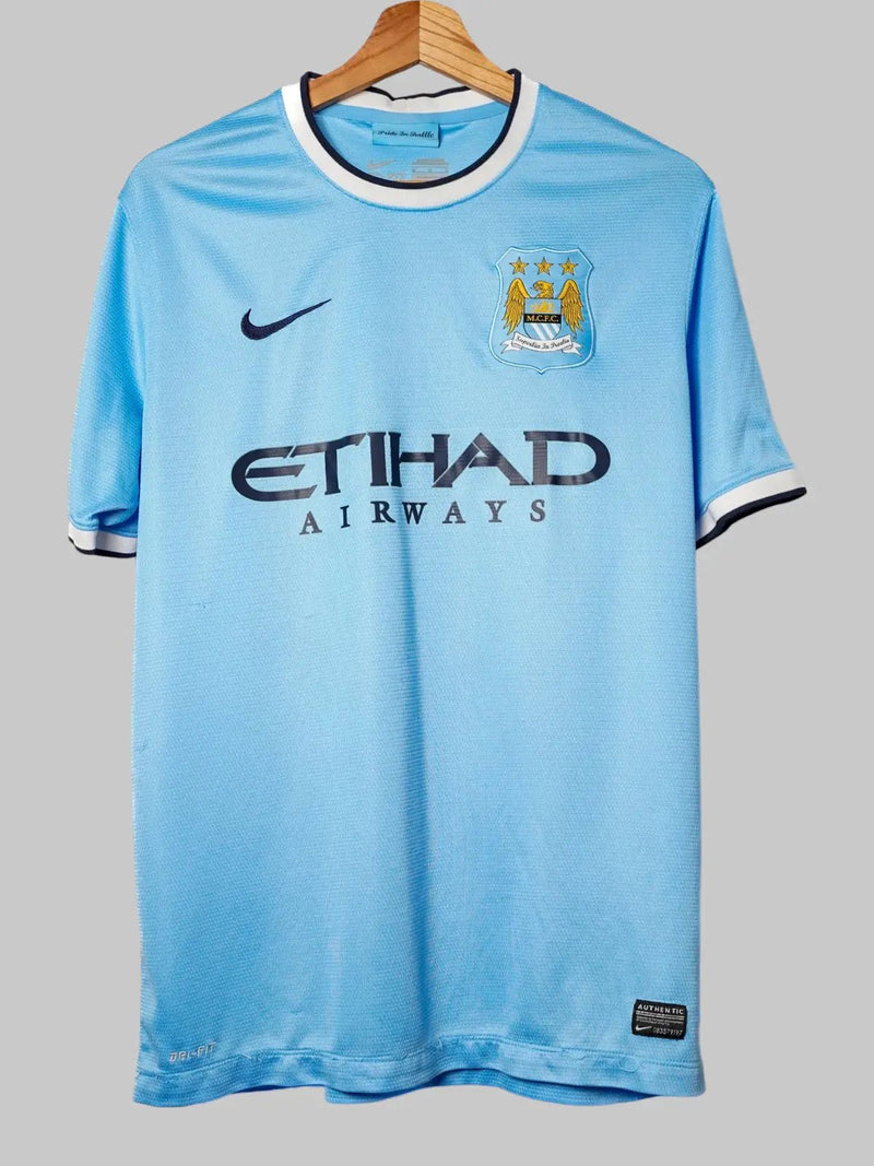 Manchester City Home Shirt 2013/14 Kun Agüero 16 (M)