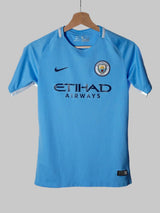 Manchester City Home Shirt 2017/18 Agüero 10 (L Kids)