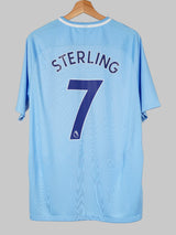 Manchester City Home Shirt 2017/18 Sterling 7 (L)