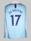 Manchester City Home Shirt L/S 2018/19 De Bruyne #17 (M)