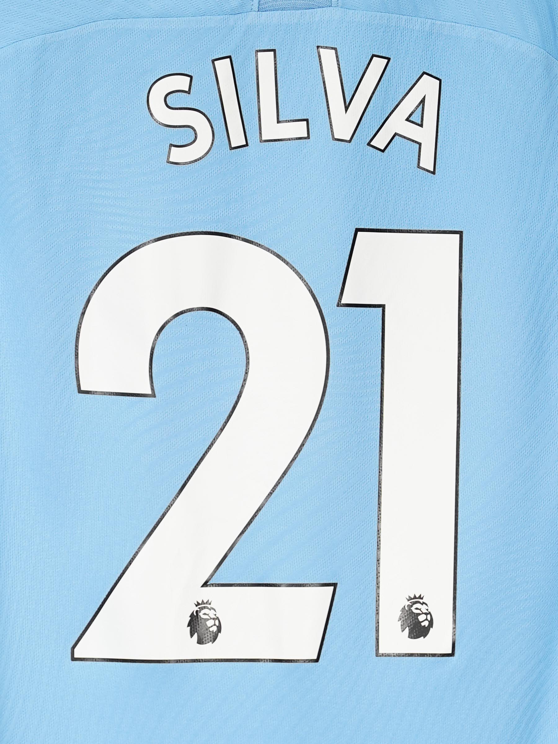 Manchester City Home Shirt L/S 2019/20 Silva 21 (M)