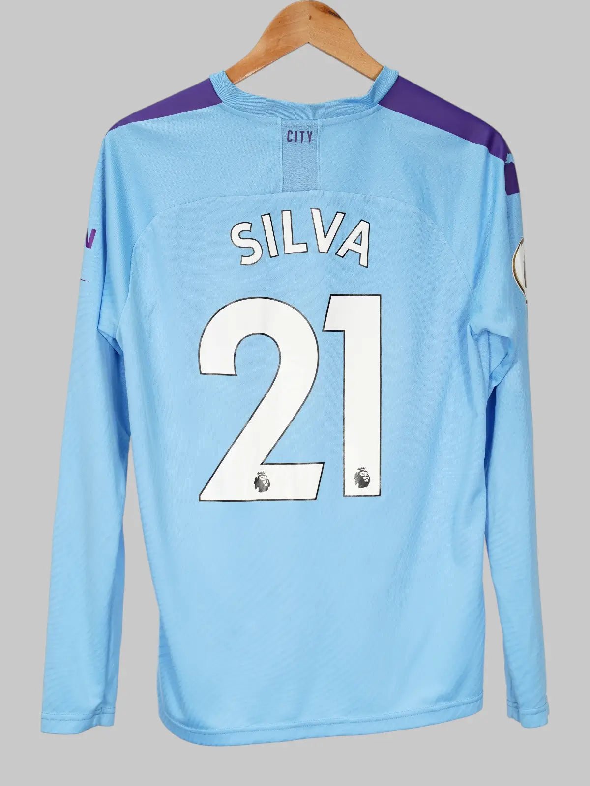 Manchester City Home Shirt L/S 2019/20 Silva 21 (M)