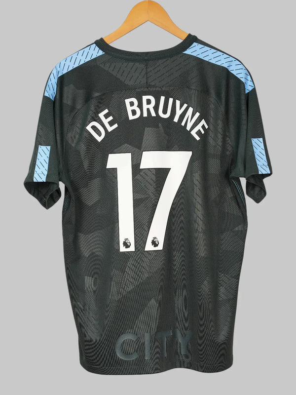Manchester City Third Shirt 2017/18 De Bruyne #17 (L)