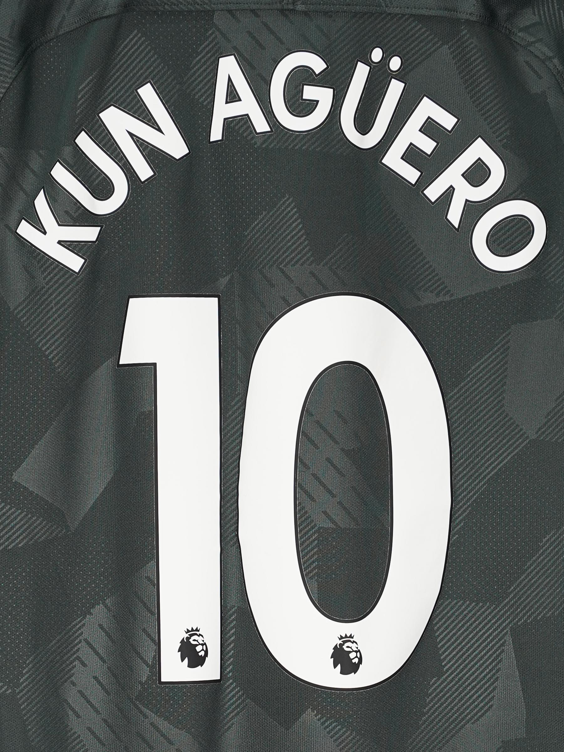 Manchester City Third Shirt 2017/18 Kun Aguero 10 (M)
