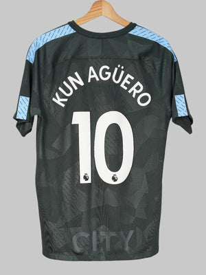Manchester City Third Shirt 2017/18 Kun Aguero 10 (M)