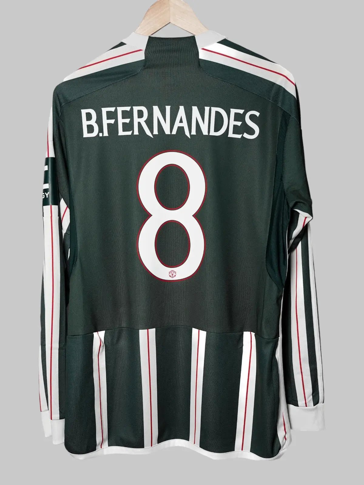 2023/24 Manchester United Fernandes #8 Away Shirt L/S (L) Adidas