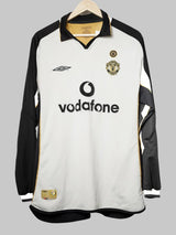 Manchester United Away Shirt L/S Reversible 2001/2 Beckham 7 (L)