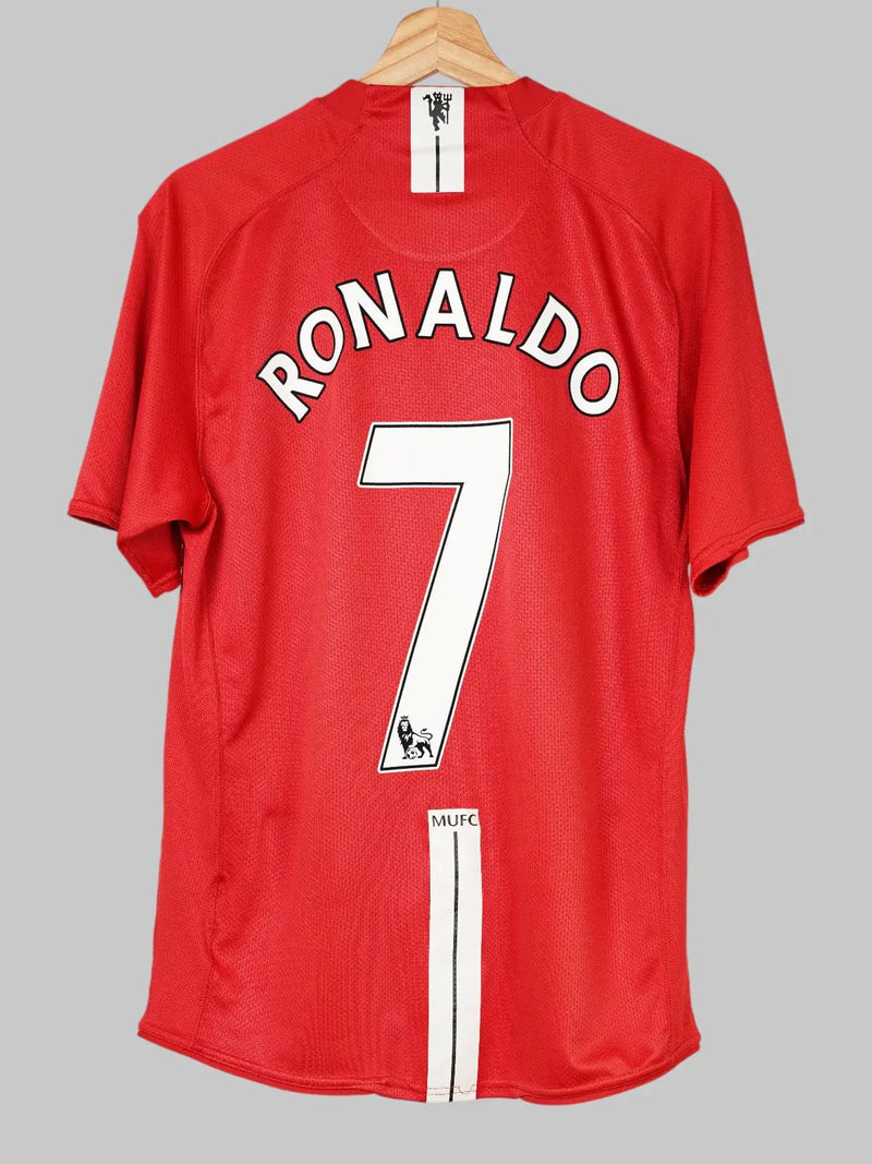 Manchester United Home Shirt 2007 - 09 Ronaldo 7 (L)