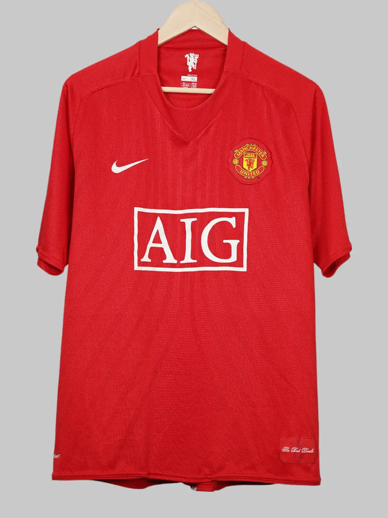 Manchester United Home Shirt 2007/8 Ronaldo 7 (XL)