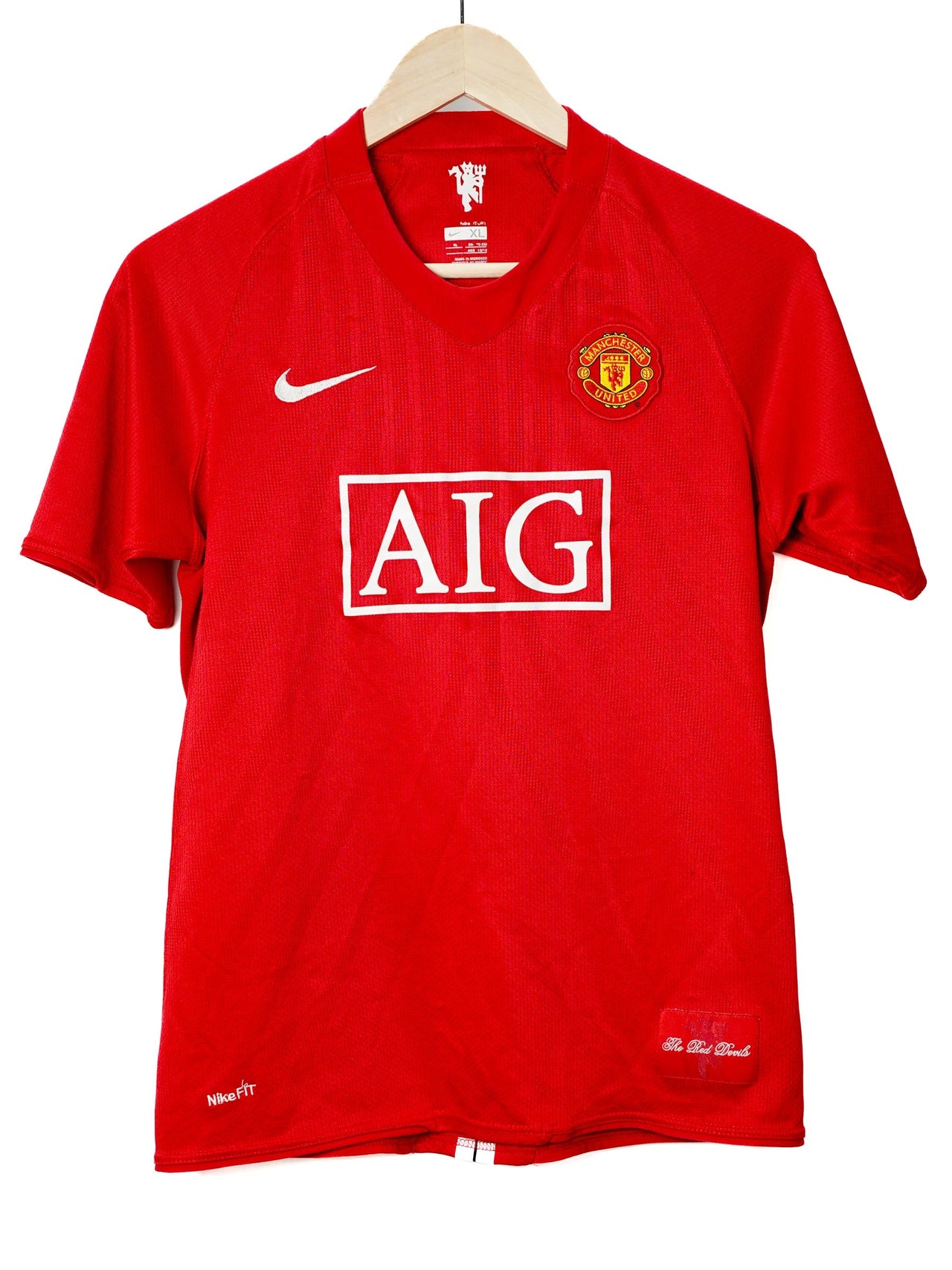 Manchester United Home Shirt 2007/8 (XL Kids)