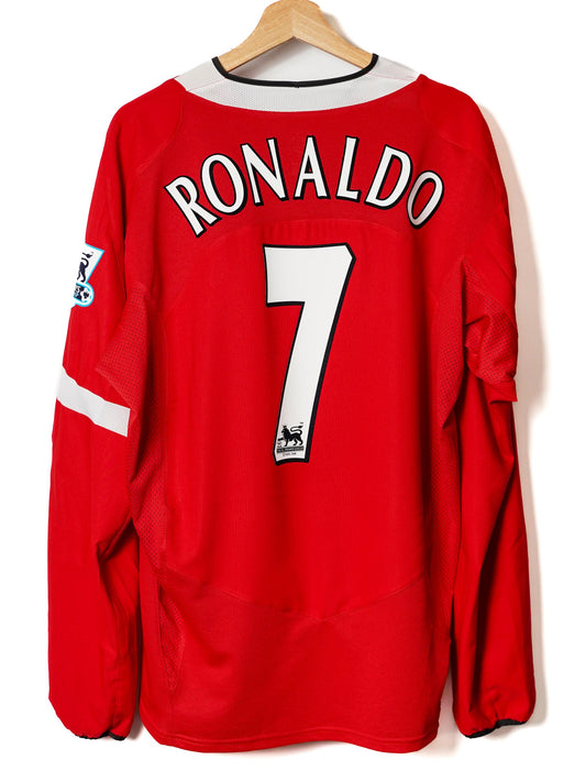 Manchester United Home Shirt L/S 2004/6 Ronaldo 7 (XL)