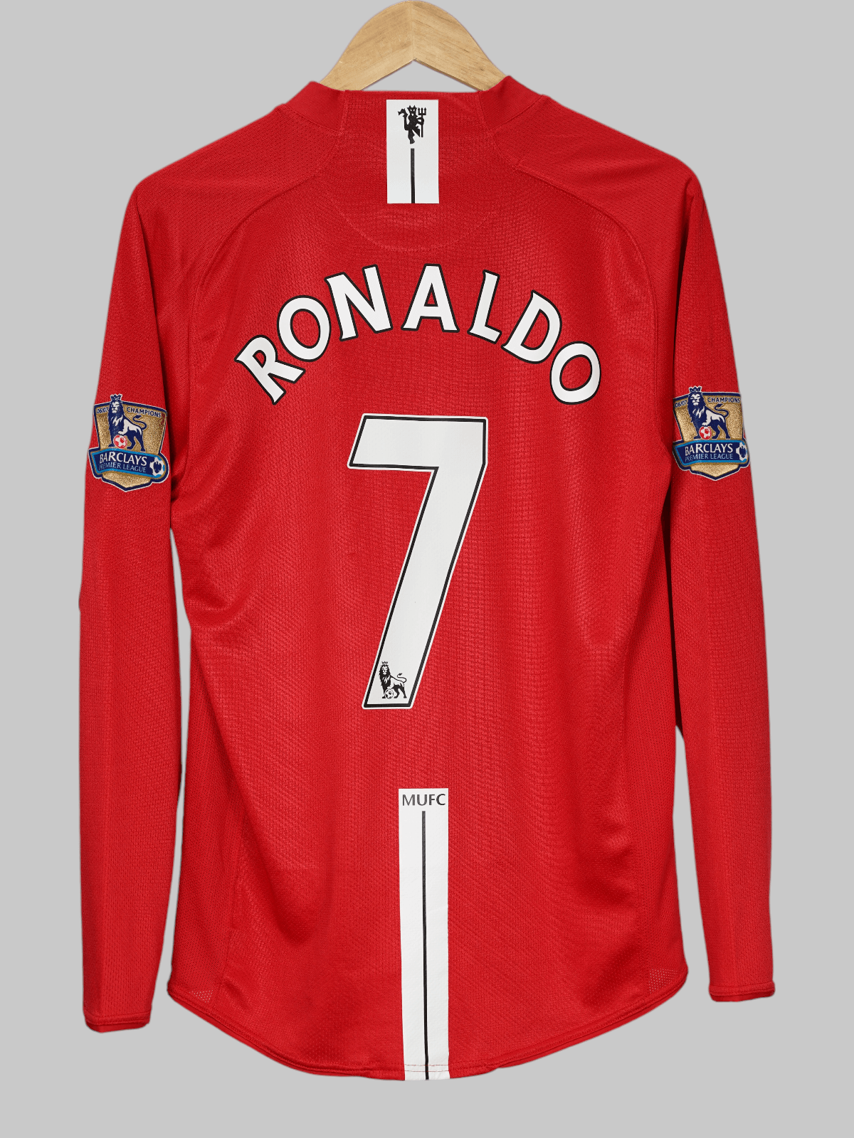 Manchester United Home Shirt L/S 2007/9 Ronaldo 7 (M)